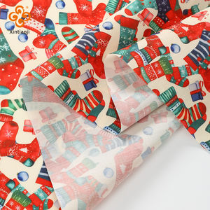 Rayures personnalisées bricolage <span class=keywords><strong>graphique</strong></span> dessin animé sublimation décoration maison mignon designer polyester matelassé <span class=keywords><strong>tissu</strong></span> à coudre pour décoration de noël - Product Image 6