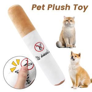 Bichon sıkıntı kabartma Pet Squeak oyuncak peluş sigara tasarım köpek dişleri taşlama ve çiğneme direnci için köpek malzemeleri - Product Image 2