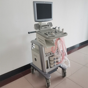 Troli <span class=keywords><strong>Logiq</strong></span> <span class=keywords><strong>P5</strong></span> bekas dengan 3 pemeriksaan <span class=keywords><strong>Ultrasound</strong></span> Doppler untuk tujuan pemantauan diagnostik dokter hewan - Product Image 2