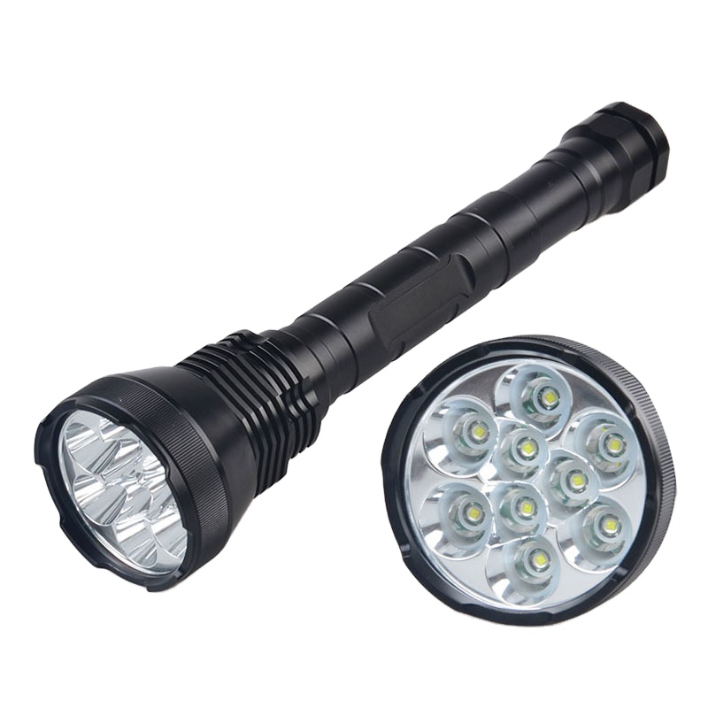 10000lm Lamp - Super High Powered Flashlight with 9X T6 LED