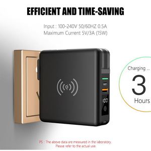PD22.5W/20W Fast <b>Charging</b> 10000Mah Portable Magnetic Wireless Charger 3-In-1 Adapter Power Bank Built-In 2 Cables LED Display - Product Image 2