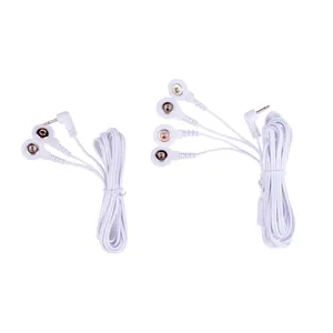 Flexible PVC 150cm Length TENS Lead Wire for Muscle Massage Machines and Electrode Pads Custom Package TENS Unit Electrodes Wire