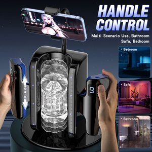 BANSEY Machine de Masturbation Interactive Vidéo 360° pour Hommes, 9 Vitesses, Poussée Profonde, 3 Positions, Entraîneur d'Endurance du Gland - Product Image 2