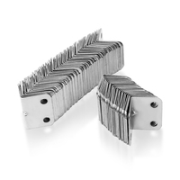 Support d'angle en acier inoxydable en forme de L, quincaillerie de meubles, connecteur d'angle, stock d'usine