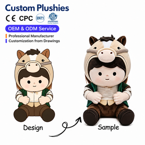 Muñeco de Peluche Personalizado de Abogado Europeo de Alta Calidad, Fabricado con Algodón PP, Diseño OEM/ODM, para Aliviar el Estrés, Tamaños Personalizados - Product Image 3
