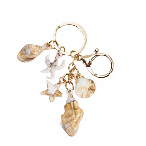 Porte-clés Thème Océan Coquillage Fait Main Coquille Naturelle Cadeau Plage Souvenir Côtier Vente en Gros Vietnam - Product Image 1