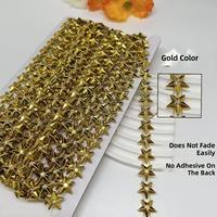 Guirlande de 9 m à perles étoilées en plastique avec strass AB de 15 mm, pour suspendre sur le sapin de Noël, les rideaux de mariage, les portes, les décorations de maison, de luxe, faites à la main