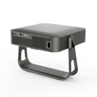 Mini projecteur 1080P ultra-fin, portable, home cinéma, 200 lumens, stéréo HIFI, WiFi 2.4G/5G, compatible 4K, LCD, Android 8 Go