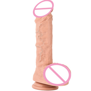 Juguete sexual consolador realista grande largo casero flexible clon normal erecto popular mejor consolador con ventosa juguetes sexuales - Product Image 4