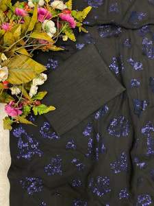 คุณภาพระดับพรีเมียมตามความต้องการสูง ราคาโรงงาน สารีสําหรับงานปาร์ตี้และงานแต่งงาน มีจําหน่ายในราคาไม่แพงจากอินเดีย - Product Image 2