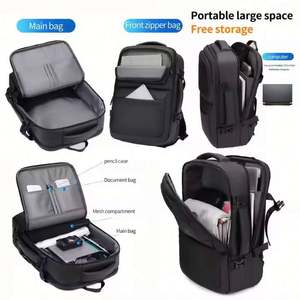 Large Capacity Durable Waterproof PU Laptop <b>Backpack</b> with Anti-Theft Feature Casual & Business Outdoor Travel Bag Leisure Design - Product Image 4
