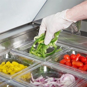 Table <span class=keywords><strong>de</strong></span> préparation <span class=keywords><strong>de</strong></span> salades et sandwichs en acier inoxydable, nouveau design, réfrigérateur intégré, 24 pouces / Station <span class=keywords><strong>de</strong></span> préparation <span class=keywords><strong>de</strong></span> salades - Product Image 3