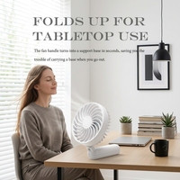 Nouveaux ventilateurs portatifs pliables rechargeables par USB, mini ventilateur personnel pour une utilisation en extérieur, à la maison, à l'hôtel, pour le refroidissement de l'air