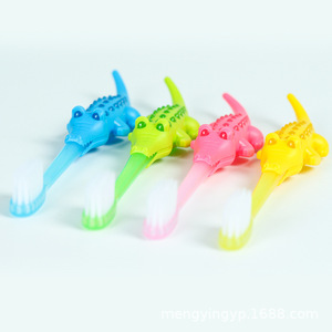 Brosse à dents pour enfants Little Crocodile 2-12 ans, poils souples, brosse à dents manuelle pour enfants - Product Image 3