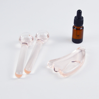 Rouleau de massage pour le visage et le cou, rouleaux de refroidissement pour les yeux, masseur Facial en or Rose, Globes de glace pour le visage