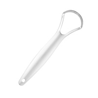 Grattoir à langue en acier inoxydable, antibactérien, avec poignée ergonomique, nettoyeur de langue pour adultes, réduit la mauvaise haleine, hygiène buccale à domicile, OEM
