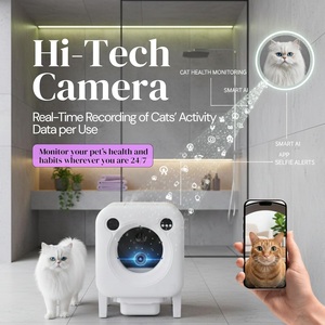 Lettiera Automatica Intelligente per <span class=keywords><strong>Gatti</strong></span> da 75L con App, Autopulente, Sensori di Sicurezza e Telecamera - Product Image 4