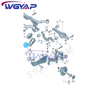 Wgyap OEM 3c0 505 130 B phía sau bên phải trình điều khiển dấu kiểm soát <span class=keywords><strong>ARM</strong></span> Bracket cap tự động cho Volkswagen cho Passat magotan arteon CC - Product Image 5