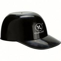 Conteneur alimentaire personnalisé en forme de casque de baseball, mini, multicolore, sans BPA, en PP, écologique, avec logo sur mesure, vente en gros à prix abordable