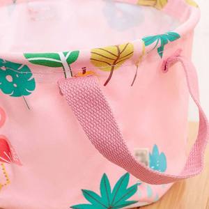 Custom Size Rectangular <strong>Mini</strong> Laundry <strong>Hamper</strong> Foldable Printing Fabric Cloth Folding Nursery Storage <strong>Basket</strong> - Product Image 5