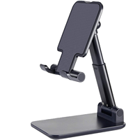 Support de téléphone pliable réglable en hauteur et en angle, support de bureau universel pour téléphones portables et tablettes, support de bureau portable
