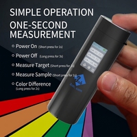 Alat Uji Perbedaan Warna Saku, Colorimeter Portabel untuk Inspeksi QC Plastik, Pelapis & Cat Refinish Otomotif