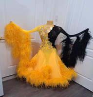 Écharpe en plumes d'autruche 2 plis Azure pour femme, idéale pour la maison, les fêtes, les mariages, la décoration de Noël, les loisirs créatifs, les vêtements, les costumes, la danse et comme accessoire.