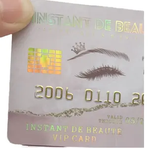 사용자 정의 로고 마스터 Emv 비자 칩 홀로그램 회원 신용 카드 Pvc 명함 VIP 카드