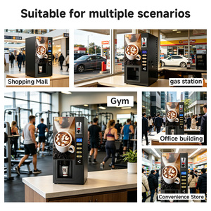 Distributeur automatique de boissons chaudes YISO pour bureau et salon, machine à café à monnayeur, 3 saveurs, pour préparations instantanées en poudre - Product Image 5
