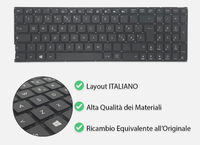 Clavier de remplacement noir pour ordinateur portable ASUS X540 X540L X540LA A540 X540LJ X540M X540MA-1A, QWERTZ italien, UK