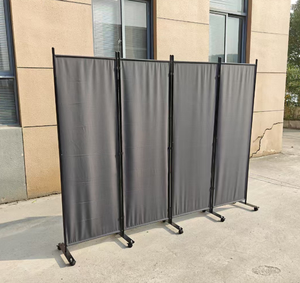 Paravent de <span class=keywords><strong>séparation</strong></span> de pièce 5,5 pieds avec roulettes verrouillables, écran de confidentialité pliable, cloison murale pour la <span class=keywords><strong>séparation</strong></span> des pièces - Product Image 4