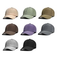 Topi Baseball Poliester 100% Motif Kotak-kotak, Cepat Kering, Bernapas, Unisex, untuk Olahraga Luar Ruangan Musim Panas