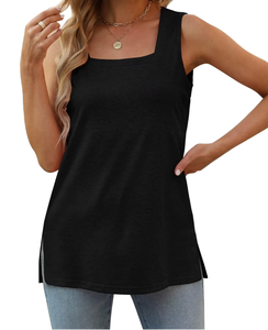 Nouvelle collection 2026 : Top sexy sans manches en similicuir PU respirant, style européen et américain, col montant, taille ajustée, coupe asymétrique pour femme - Product Image 4