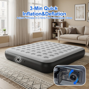 Colchón Inflable con Bomba Integrada, Cama Doble Portátil con Alimentación USB para Uso en Interiores y Exteriores - Product Image 4