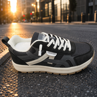 Chaussures de course décontractées tendance pour hommes, semelle amortissante, maille respirante, doublure en tricot, chaussures de marche pour la salle de sport