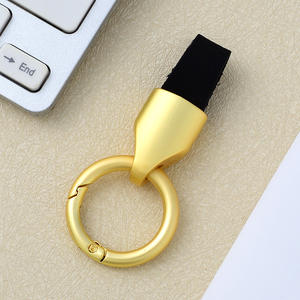 Porte-clés en cuir de luxe accessible pour femmes célébrités d'Internet taille en cuir de vachette givrée simple petit pendentif suspendu - Product Image 3