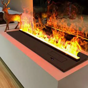 Chimenea de Mármol con Diseño de Nubes de Llama Estrellada, Creador de Ambiente para Sala de Estar, la Misma Elección del Influencer - Product Image 3