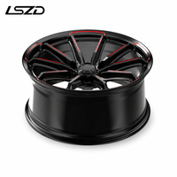 Jantes tout-terrain LSDZ 20x9.0 Flow Formed 6x139.7 6x114.3 noires usinées pour Toyota Hilux Prado Ford Ranger Navara