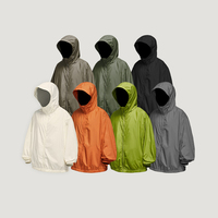 QUICKSHOW Streetwear imperméable tissé coupe-vent de protection solaire fabricants de vêtements blazer personnalisé à capuche hommes veste pour hommes