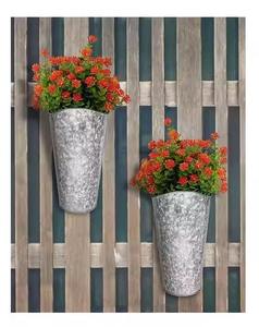 Jardinières de fleurs murales en métal galvanisé de forme personnalisée-Jardinières décoratives en gros écologiques et durables pour une utilisation en fête - Product Image 3