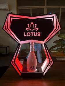 Papillon personnalisé LED Lumières Bouteille Service Présentateur Boîte <span class=keywords><strong>de</strong></span> nuit Bar Accessoires avec fonction écologique - Product Image 5