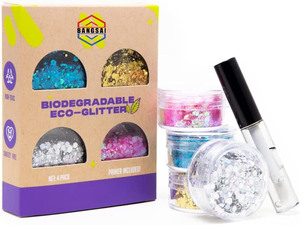 Kit de paillettes bio végétales sans plastique, longue tenue, faciles à laver, paillettes épaisses, parfaites pour le visage, les cheveux, la peau, les concerts, les costumes, le maquillage artistique - Product Image 2