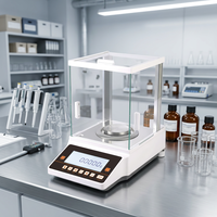 Balanza Analítica Electromagnética de Precisión de Laboratorio de 0.1mg con Interfaz RS232 y Protector de Vidrio