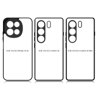 Coques de téléphone vierges personnalisables en TPU 2D pour sublimation, protection DIY pour Tecno Camon 40Pro 30 Spark 30Pro