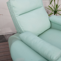 Fauteuil de pédicure électrique inclinable et réglable en hauteur, avec spa pour les pieds à remous, couleur Teal, pour salon de manucure