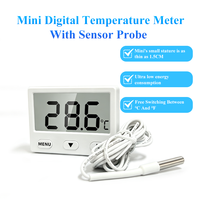 Termómetro Digital con Sonda Externa Impermeable, Alarma y Calibración para Acuario, Pecera, Refrigerador, Monitor y Registro, con Certificación CE