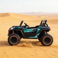 Voiture électrique pour enfants 24V, kart à pédales UTV, véhicule tout-terrain à 4 roues, jouet d'extérieur avec lumières LED pour enfants