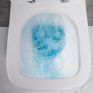 <span class=keywords><strong>WC</strong></span> suspendu en céramique sans bride de type P, prix usine, vente chaude, articles sanitaires pour salle de bain - Product Image 3