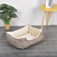 CHUUYU Lit pour animaux de compagnie universel confortable, moderne et écologique pour l'hiver, pour chats et chiens, avec design en forme de grotte et matériaux multiples