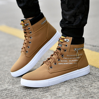 Chaussures de marche d'extérieur à lacets grande taille en promotion, baskets montantes décontractées pour hommes, style designer, vente en gros